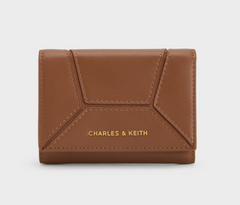 Charles & Ke*th - Nasrin Geometric Wallet - Chocolate