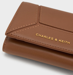 Charles & Ke*th - Nasrin Geometric Wallet - Chocolate