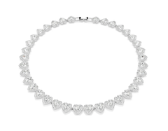 Swar*vski - Ari*na Gr*nde necklace Mixed cuts, Heart, White, Rhodium plated - 5720857