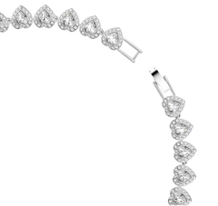 Swar*vski - Ari*na Gr*nde necklace Mixed cuts, Heart, White, Rhodium plated - 5720857