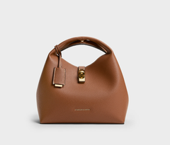 Charles & Ke*th - Chance Turn-Lock Bucket Bag - Chocolate