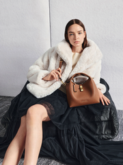 Charles & Ke*th - Chance Turn-Lock Bucket Bag - Chocolate
