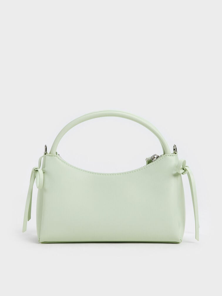 Charles & Ke*th - Hazel Bow Top Handle Bag - Mint Green
