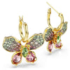 Swar*vski - Idyllia drop earrings Mixed cuts, Pavé, Butterfly, Multicolored, Gold-tone plated - 5709953