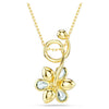 Swar*vski - Idyllia pendant Mixed cuts, Flower, Blue, Gold-tone plated - 5709029