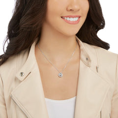 Swar*vski - Generation Blue Crystals Pendant in Rhodium - 5289028