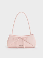 Charles & Ke*th -  Hazel Bow Panelled Shoulder Bag - Soft Pink