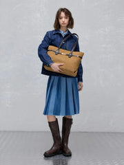 Charles & Ke*th - Arlet Double-Handle Belted Tote Bag - Sahara Sand