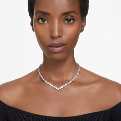 Swar*vski - Mesmera necklace Mixed cuts, White, Rhodium plated - 5665242