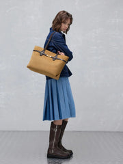 Charles & Ke*th - Arlet Double-Handle Belted Tote Bag - Sahara Sand