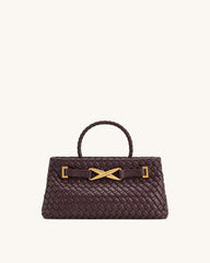 J* PE* - Elora Woven Tote Bag - Deep Burgundy