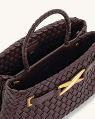 J* PE* - Elora Woven Tote Bag - Deep Burgundy