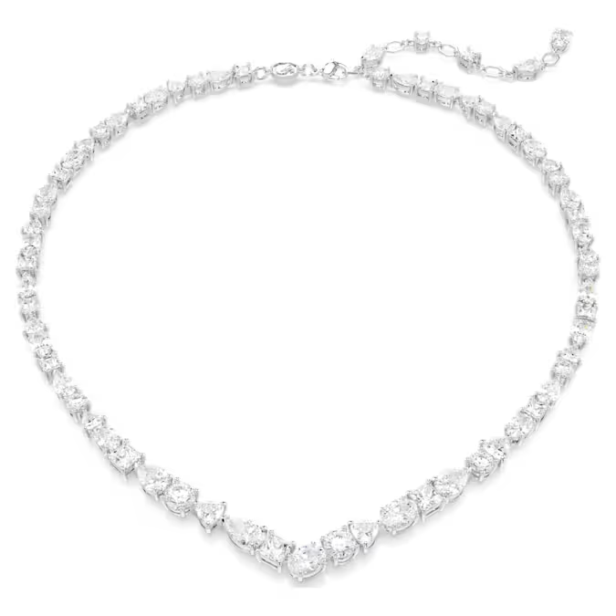 Swar*vski - Mesmera necklace Mixed cuts, White, Rhodium plated - 5665242