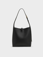 Charles & Ke*th - Beryl Belted Hobo Bag - Black