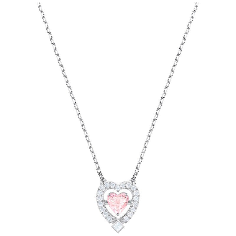 Swar*vski - Sparkling Dance Heart Necklace rhodium-plated - 5465284