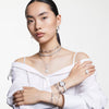 Swar*vski - Imber Tennis necklace Round cut, White, Rhodium plated - 5682595