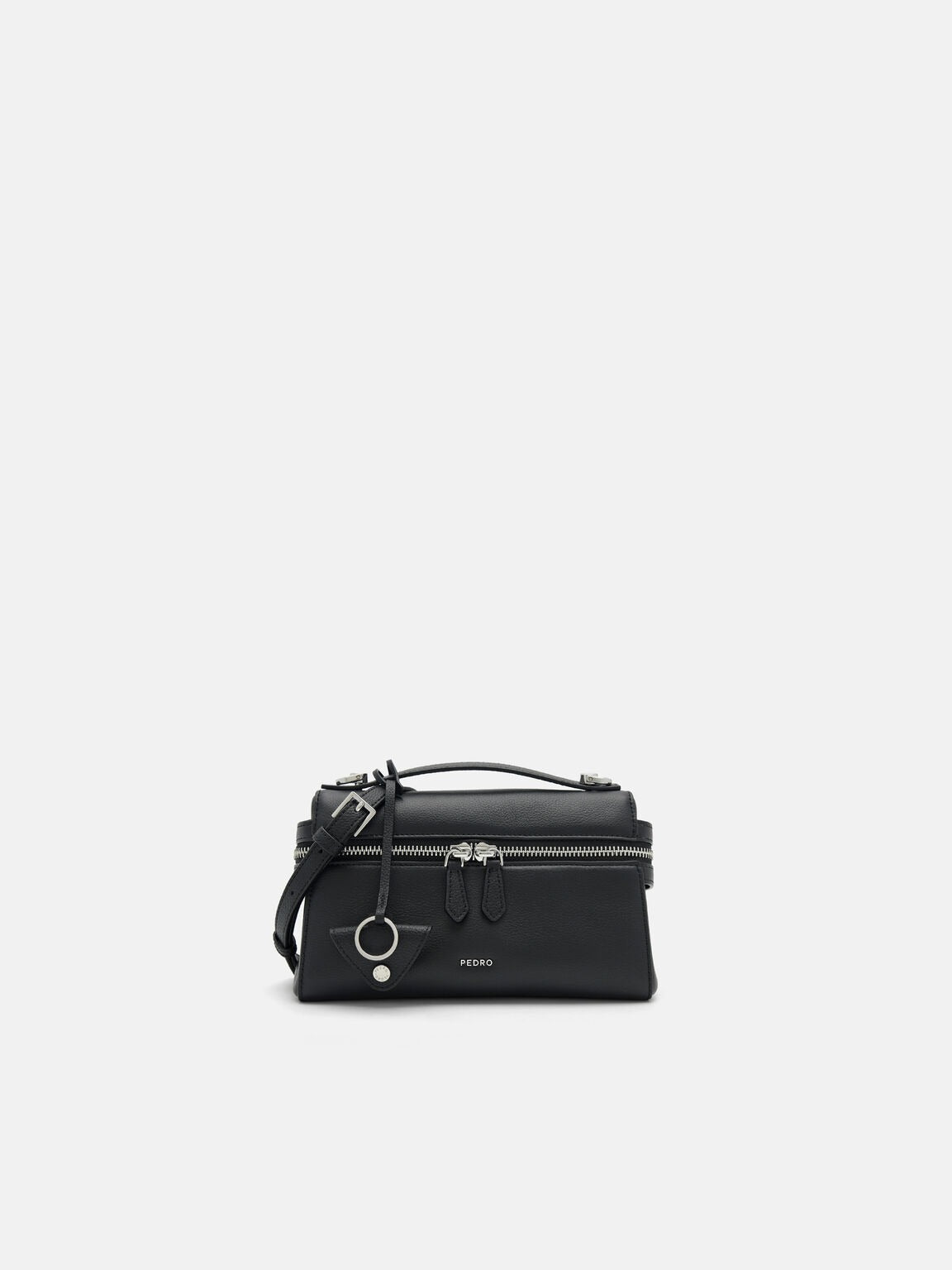 PEDR*  Alyssa Leather Shoulder Bag - Black
