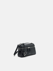 PEDR*  Alyssa Leather Shoulder Bag - Black