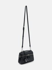 PEDR*  Alyssa Leather Shoulder Bag - Black