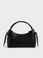 Charles & Ke*th - Hazel Bow Top Handle Bag - Noir