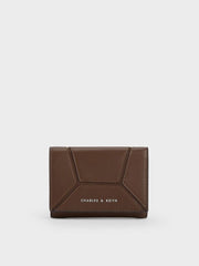 Charles & Ke*th - Nasrin Geometric Wallet - Dark Brown