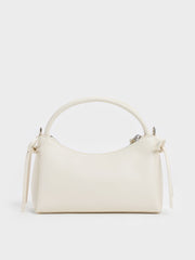 Charles & Ke*th - Hazel Bow Top Handle Bag - Cream