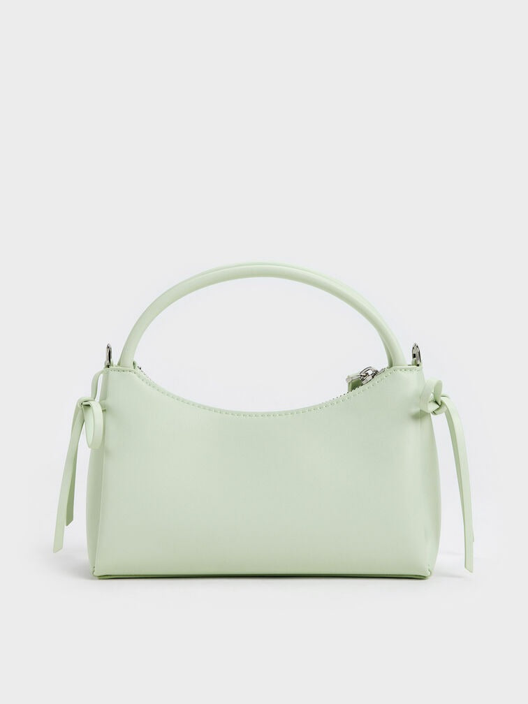 Charles & Ke*th - Hazel Bow Top Handle Bag - Mint Green