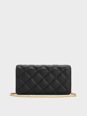 Charles & Ke*th - Arrietty Quilted Wallet On Chain - Black