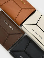 Charles & Ke*th - Nasrin Geometric Wallet - Dark Brown