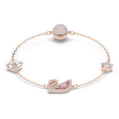 Swar*vski -  Swan bracelet, Swan, Pink, rose gold  - 5472271