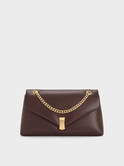 Charles & Ke*th - Lilibet Chain-Strap Bag - Plum