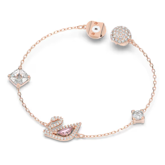 Swar*vski -  Swan bracelet, Swan, Pink, rose gold  - 5472271