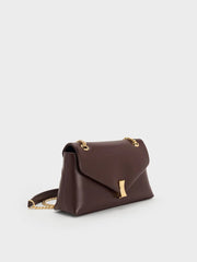 Charles & Ke*th - Lilibet Chain-Strap Bag - Plum