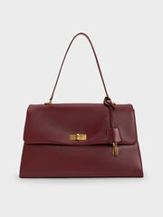 Charles & Ke*th - Kerry Top Handle Satchel Bag - Mulberry Plum