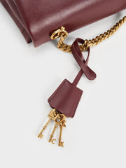 Charles & Ke*th - Kerry Chain-Handle Crossbody Bag - Mulberry Plum