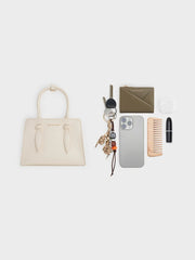 Charles & Ke*th - Allyn Structured Trapeze Tote Bag - Cream