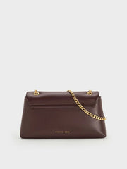 Charles & Ke*th - Lilibet Chain-Strap Bag - Plum