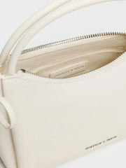Charles & Ke*th - Hazel Bow Top Handle Bag - Cream
