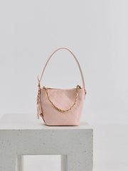 Charles & Ke*th - Duo Quilted Chain Bucket Bag - Soft Pink