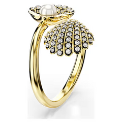 Swar*vski - Idyllia open ring Crystal pearl, Shell, White, Gold-tone plated - 5683951