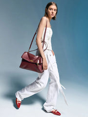 Charles & Ke*th - Kerry Top Handle Satchel Bag - Mulberry Plum
