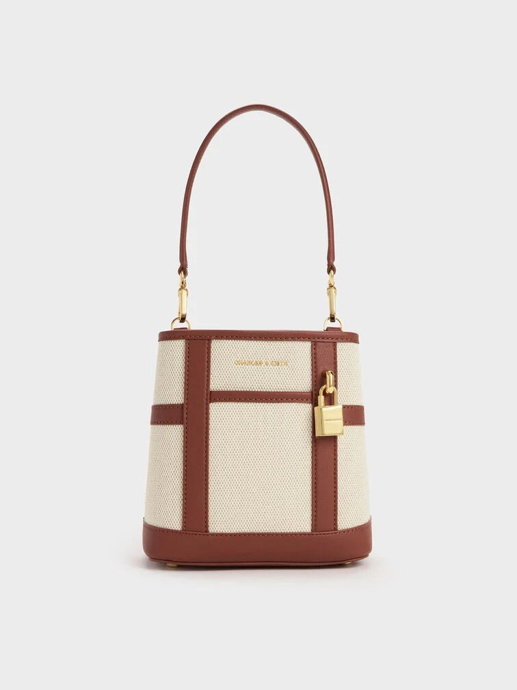 Charles & Ke*th - Scottie Canvas Bucket Bag - Brick
