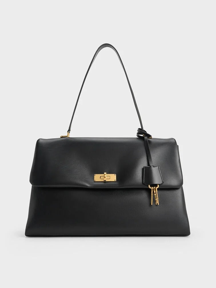Charles & Ke*th - Kerry Top Handle Bag - Black