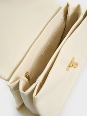 Charles & Ke*th - Kerry Top Handle Satchel Bag - Cream