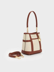 Charles & Ke*th - Scottie Canvas Bucket Bag - Brick