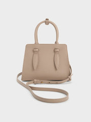 Charles & Ke*th - Allyn Structured Trapeze Tote Bag - Taupe
