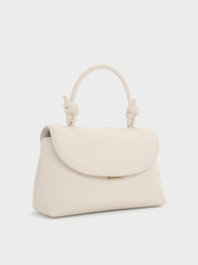Charles & Ke*th - Sammie Knotted-Handle Convertible Backpack - Cream