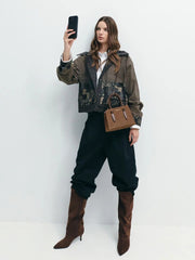 Charles & Ke*th - Allyn Structured Trapeze Tote Bag - Mocha Brown