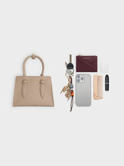 Charles & Ke*th - Allyn Structured Trapeze Tote Bag - Taupe