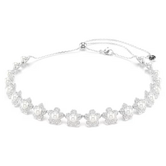 Swar*vski - Arian* Grand* choker Crystal pearl, Round cut, White, Rhodium plated - 5751250